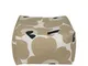 Copri-pouf Unikko - / 55 x 55 cm di  - Verde/Beige - Tessuto