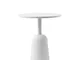 Tavolino Turn - / altezza regolabile da 41 a 64 cm / Ø 55 cm di  - Grigio - Metallo/Legno