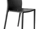 Sedia impilabile Air-chair di  - Nero - Materiale plastico