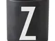 Tazza A-Z - / Porcellana - Lettera Z di  - Nero - Ceramica