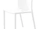 Sedia impilabile Air-chair - / Polipropilene di  - Bianco - Materiale plastico