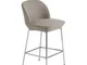 Sgabello da bar imbottito Oslo - / H 65 cm - Tessuto di  - Beige - Tessuto