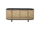 Fioriera Ebbie - / Canne di rattan - L 70 x H 30 cm di  - Nero/Beige - Fibre