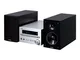 Mini Hi-Fi MCR-B270D CD / MP3, Lettore digitale, Radio - 30W - Buetooth- Nero e argento