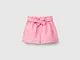 Benetton, Bermuda Con Fusciacca, Rosa, Bambini