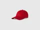 Benetton, Cappello Baseball Con Logo Ricamato, Rosso, Uomo