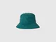 Benetton, Cappello Trapuntato Stile Pescatore, Verde Scuro, Donna