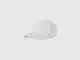 Benetton, Cappello Baseball Con Logo Ricamato, Bianco Panna, Uomo