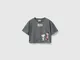 Benetton, T-shirt Cropped ©peanuts, Grigio Scuro, Bambini