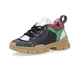 Sneaker in pelle con suola chunky 5,5cm