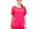 T-shirt in viscosa stretch e maniche raglan