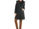 Cappotto bouclé misto lana con similpelliccia