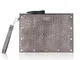 Gaia pochette in pelle con borchie decorative