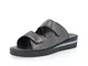 Sabot in pelle metal cinturini con velcro