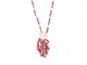 Collana con corallo rosso e cammeo