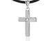 Pendente a croce in argento 925 pari a 0,01 ct