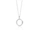 Collana in argento 925 con pendente tondo