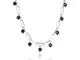 Collana in argento 925 con spinelli 34ct