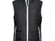 Gilet da donna imbottito Lasa ; Taglia S; nero/grigio chiaro