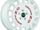 CERCHIO IN LEGA OZ Racing RALLY RACING 7x17 5x114.3 ET 45 RACE WHITE RED LETTERING