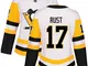 Maglia Pittsburgh Penguins Bryan Rust #17 bianca Premier Away da donna