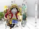 Simpatico cartone animato Anime One Piece Rufy Portachiavi in ​​acrilico
