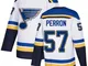 St. Louis Blues David Perron #57 Bianco Authentic Away Jersey Uomo