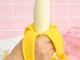 1 pz Banana Squishy Giotoli Spremere Antistress Novità Giotolo Antistress Sfiato Scherzo D...