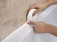 3,2 mx22 mm Bagno Doccia Lavandino Vasca da bagno Striscia di tenuta N adesivo in PVC bian...