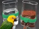 NUOVO Pet Bird Automatic Cage Seed Water Mangiatoia per pappagalli Cockatiel Canary Bird W...