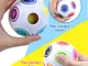 Balle arc-en-ciel pour enfants Cubo di Rubik 12 trous décompression Magic Ball jouet intel...