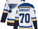 Maglia St. Louis Blues Oskar Sundqvist #70 bianca Authentic Away da uomo