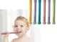 Silicone Molar Paglia Massaggiagengive per bambini Giocattolo sicuro masticabile per uso a...