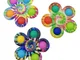 Rainbow Bubble Pop Fidget Spinner Giocattolo per bambini Autismo sensoriale Bisogno specia...