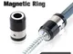 1/4''6.35mm Cacciavite Magnetico Anello S2 Lega di Acciaio Rimovibile Magnete Driver Cacci...