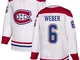 Maglia Montreal Canadiens Shea Weber #6 bianca Authentic Away da uomo