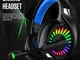 Cuffie da gioco per PC PS4 XBOX Cuffie da gioco per computer con bassi pesanti RGB Cuffie...