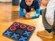 Tic-tac-toe Puzzle Toys XO Chess Noughts And Crosses Giochi da tavolo per bambini Fidget T...