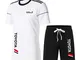 New Summer Men's TOYOTA Wear Tuta sportiva a maniche corte in due pezzi, T-shirt casual +...