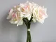 Bouquet di rose arricciate Holding bouquet falso Soggiorno di casa, fiore di decorazione d...