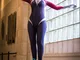 Costume femminile Bianco rosso Venom Gwen Stacy cosplay Calzamaglia Spider-man cosplay tut...