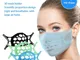 Staf interna porta maschera anti-soffoco in silicone alimentare con fibbia staf di support...