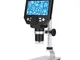 Microscopio elettronico digitale professionale G1000 Display LCD con base larga da 4,3 pol...
