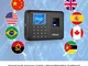 Aibecy Biometric Fingerprint Password Attendance Machine Multi-lingua Gestione dei dipende...