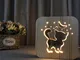 Nuova lampada 3D creativa lampada da tavolo in legno lampada usb regalo creativo