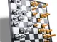 Gioco di scacchi di alta qualità Set di scacchi medievali con scacchiera 32 scacchi con sc...