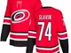 Maglia Carolina Hurricanes Jaccob Slavin #74 Rossa Authentic Home Uomo