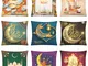 Articoli per la casa Amazon Cuscino Simple Ramadan Eid Dark Blue  Starlight Lino Federa