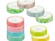 Cancelleria giapponese NICHIBAN Washi Tape Petit Joie Pure Color Tape Flower Pattern