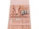 Kit manicure 16 pezzi tagliaunghie set lima per unghie tagliaunghie in acciaio inox per la...